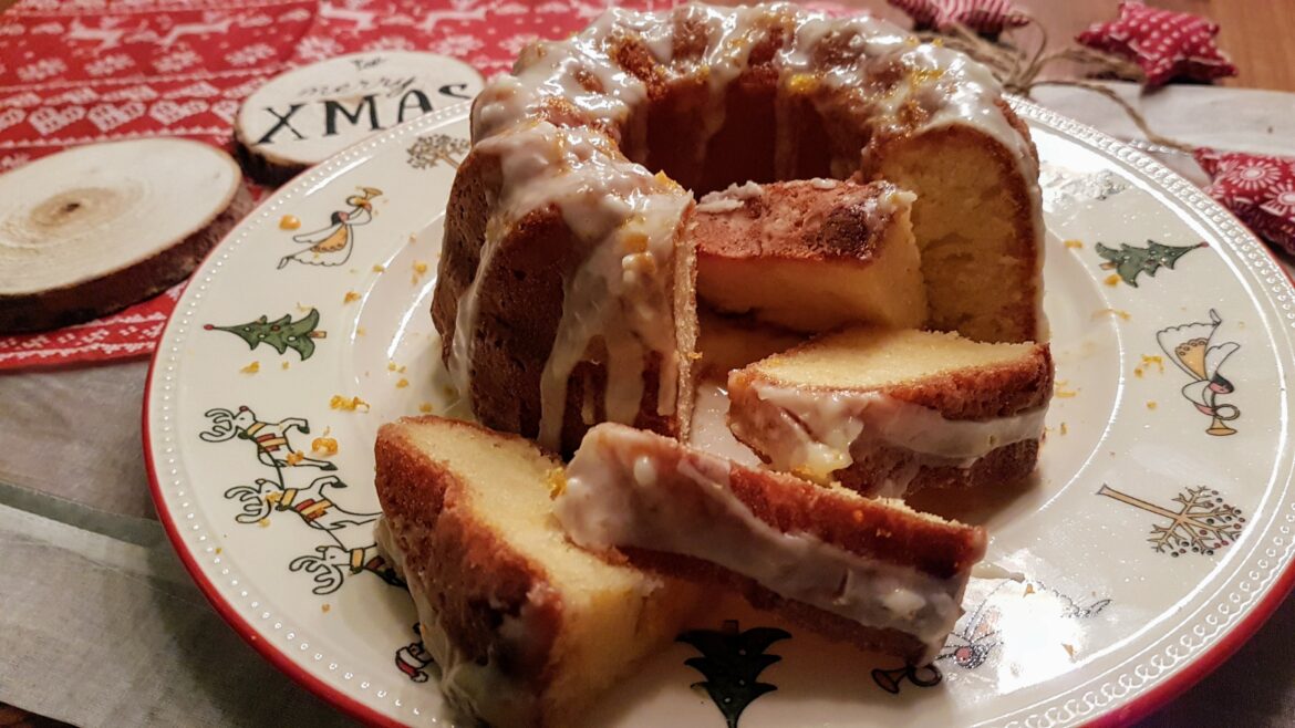 yoghurt sinaasappel tulband cake