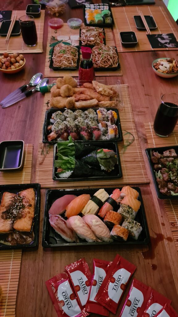 sushi night with friends